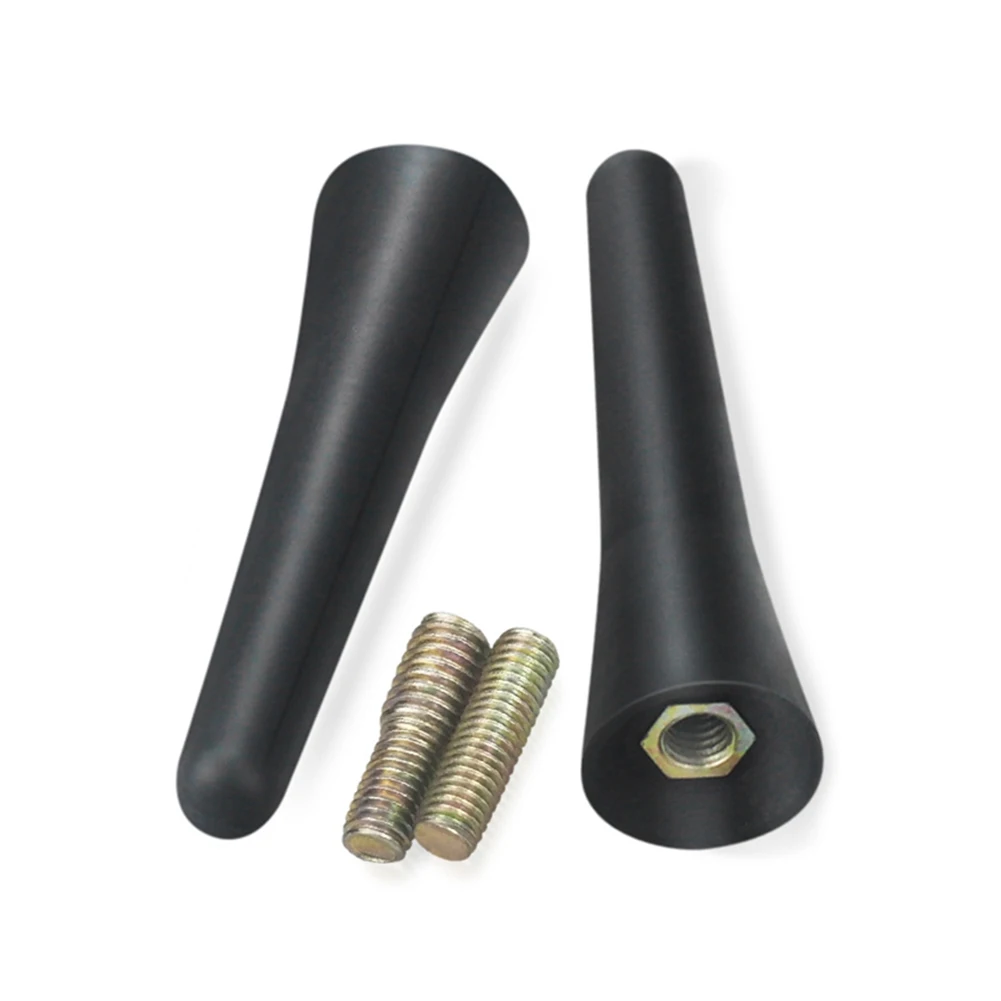 Aerial Car Antenna Replacement Roof Mount Radio Vehicle With Screws 2.6in 6.5cm Length Accessories Black Parts