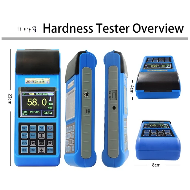 DC-300 Digital LCD Display Leeb Hardness Tester Portable Durometer Hard Tester in Stock
