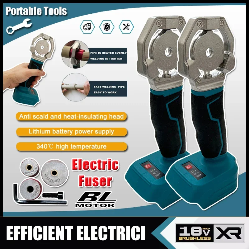 

Electric Pipe Welding Machine Cordless Fuser PPR PE Soldering Iron Plastic Tube PP Heating Hot Melt For Makita 18V Battery