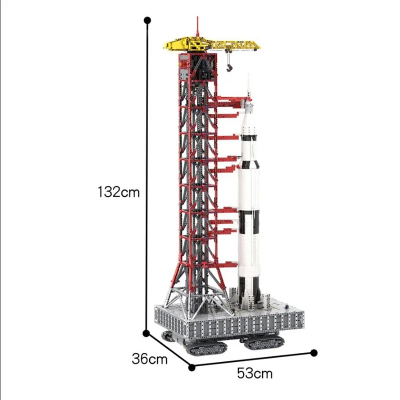 2025 New Rocket Launch Bracket 7706PCS Model Building Blocks Holiday Gift for Boys MOC-60088