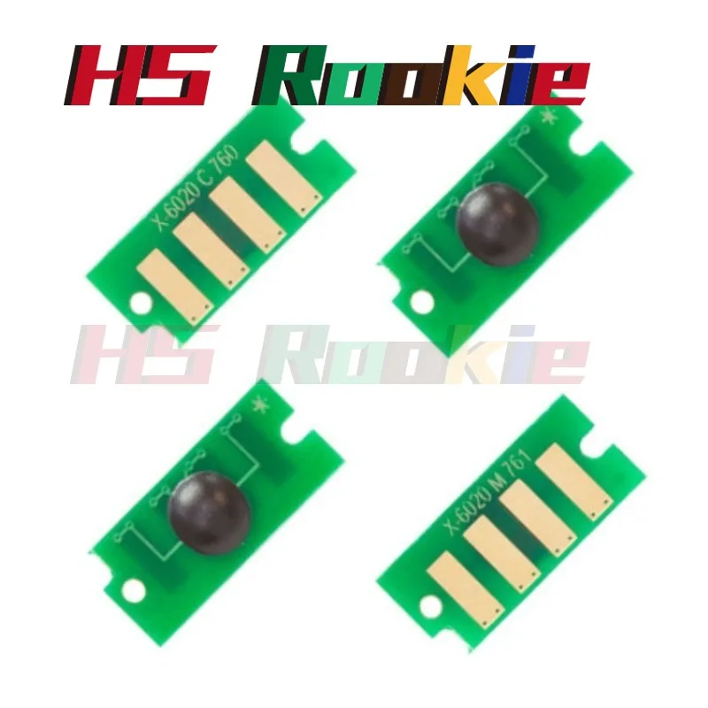 

8 шт. чип 106R02763 106R02760 106R02761 106R02762 для Xerox Phaser 6020 6022, WorkCentre 6025 6027 тонер-картридж BK-2K, CMY-1K