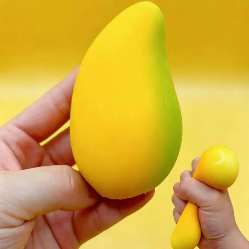 1/2/3Pcs Mango Shaped Slow Rising Squishy Toy, Stress Relief Sensory Squeeze Toy, Birthday Back To School Party Gift for Adults