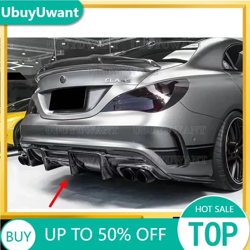 

Real Carbon Fiber Rear Bumper Lip Diffuser For Mercedes Benz CLA Class W117 CLA200 CLA250 CLA260 CLA45 2013-2019 Car Styling