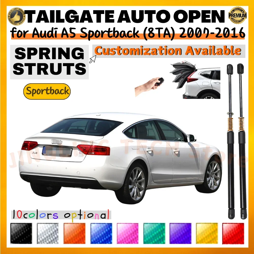 

Qty(2) Trunk Struts with Spring for Audi A5 Sportback (8TA) 2007-2016 468MM Rear Tailgate Lift Supports Shock Absorbers Prop Rod