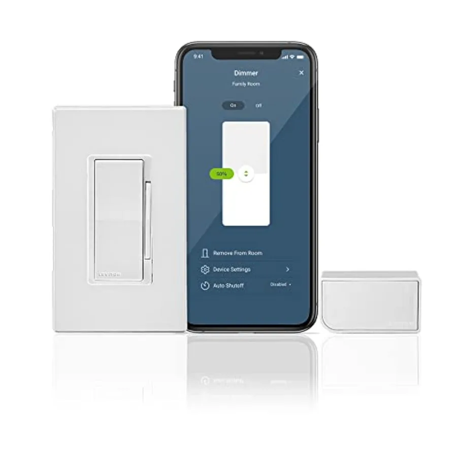 

Комплект Decora Smart: диммер без нейтрального провода и Wi-Fi-мост для старых домов, работающий без нейтрального провода, совместим с приложением My App для управления освещением.