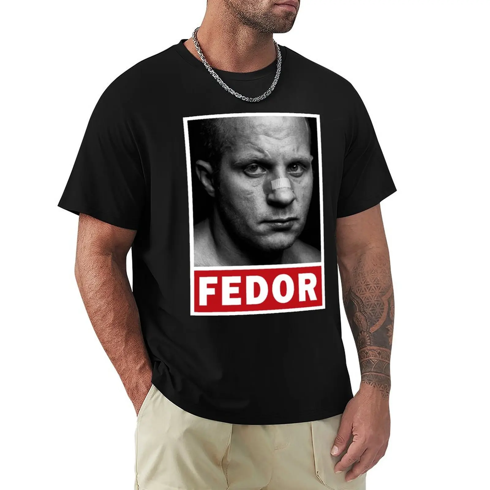 Fedor Emelianenko T-Shirt Retro Graphic Print T-Shirt