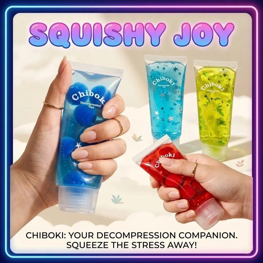 

New Maltose Toothpaste Fruit Filled Stress Relief ball Sensory Toys Soft Slow Rising Deformable Squeeze Squishy Adult Gifts