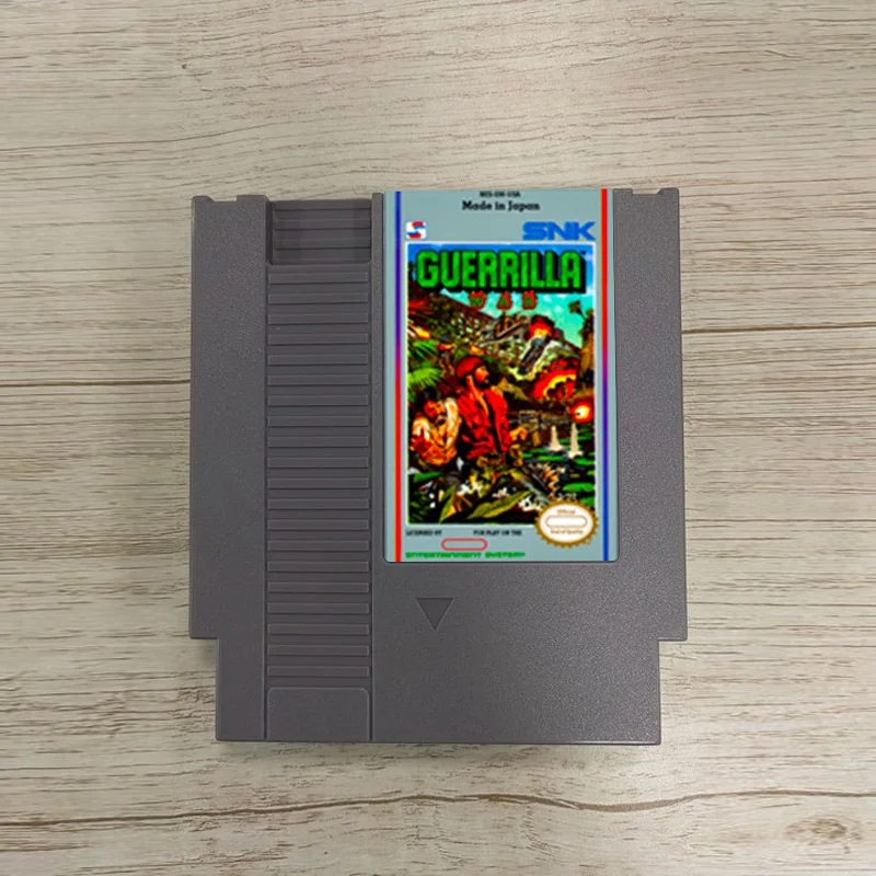 Cartucho de jogo Guerrilla War NES de 72 pinos para console de videogame NES de 8 bits