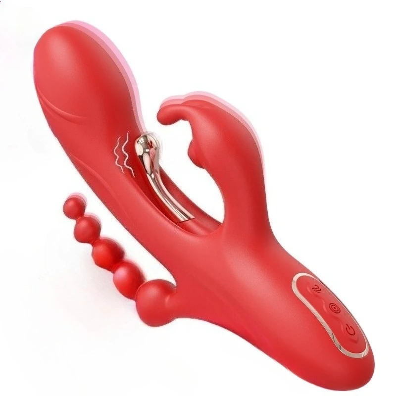 4-in-1 Multi-functional Rabbit Vibration Massager 9 Speed Adjustable Intimate Relaxation Toy for Women