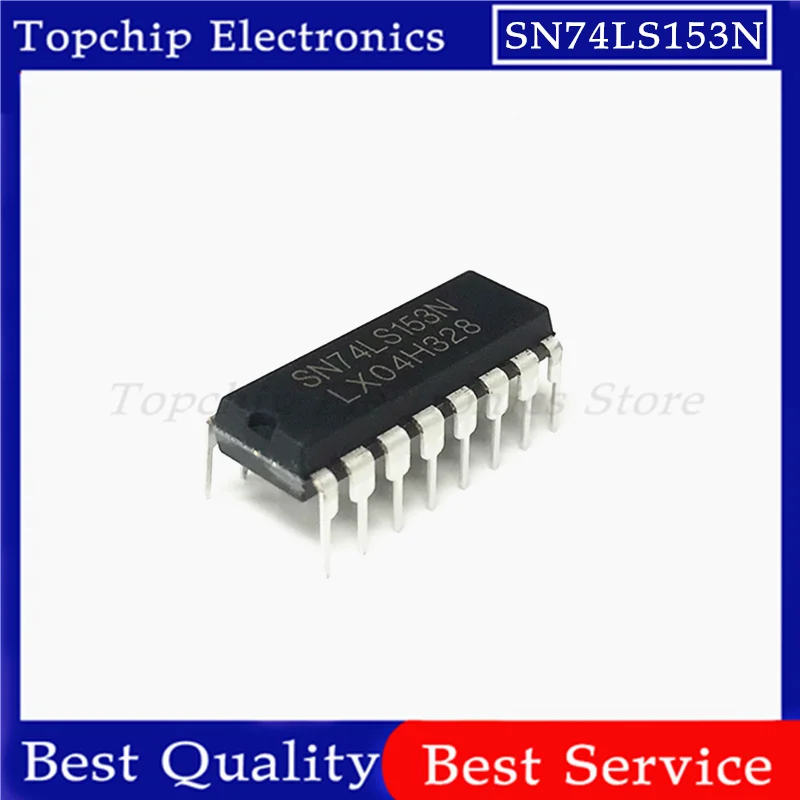 10pcs 74LS153 SN74LS153N HD74LS153P DIP-16