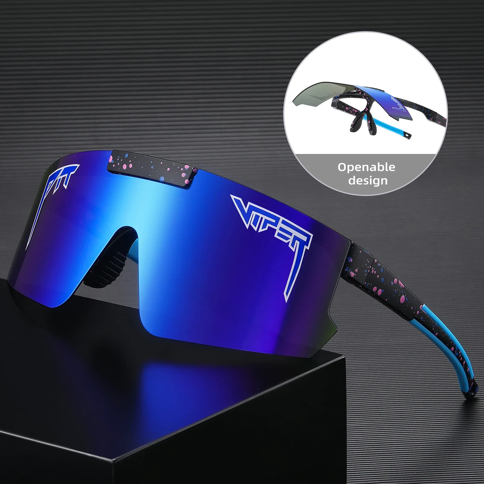 

2025 High end Outdoor Sports Windproof Glasses Polarized Sunglasses Colorful Coating