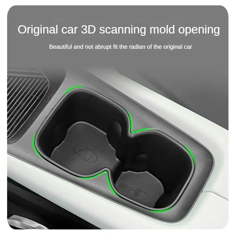 For BYD Seagull Car Water Cup Holder Storage Box Anti-slip Pad Fixed Beverage Holder Garbage Box Auto Interior Accessories