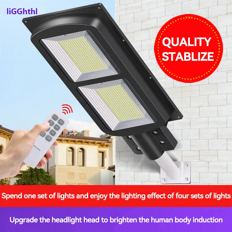 

Solar Street Lights Outdoor LED Waterproof IP65 Human Body Sense Light Street Lamp for Patio Garden Extirior Sreet Lantern Solar