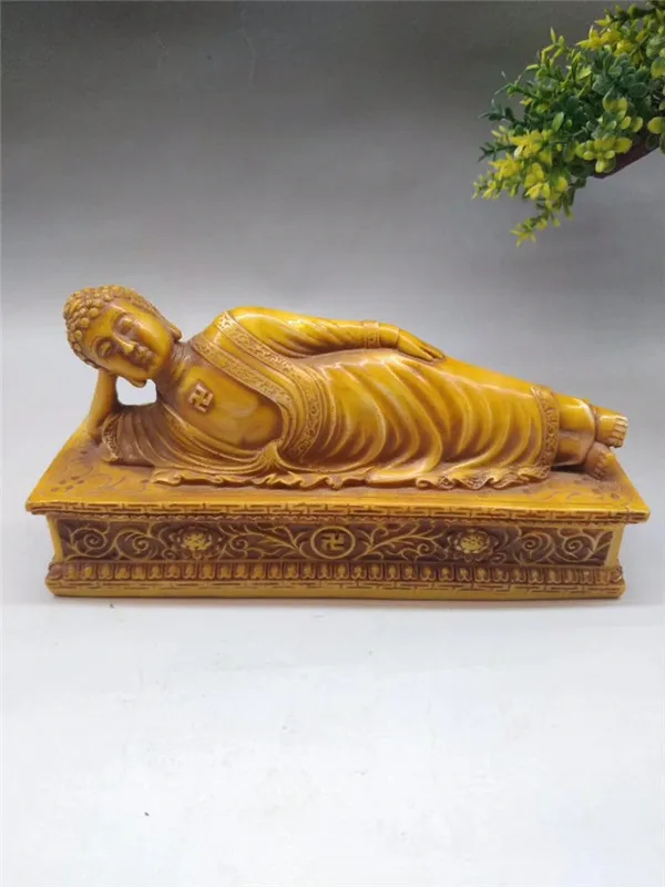 Craft bone carving 19048 small sleeping Buddha, width 15, height 8 centimeters, weight 540 grams