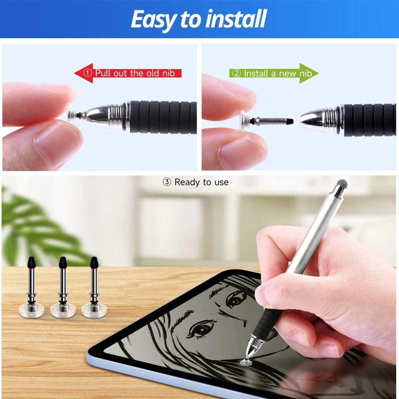 Touch Pen for iPhone iPad Stylus Capacitive Pen Handwriting Tablet Screen Pen Universal for Android IOS Rose Gold Silver 9 Color view 5