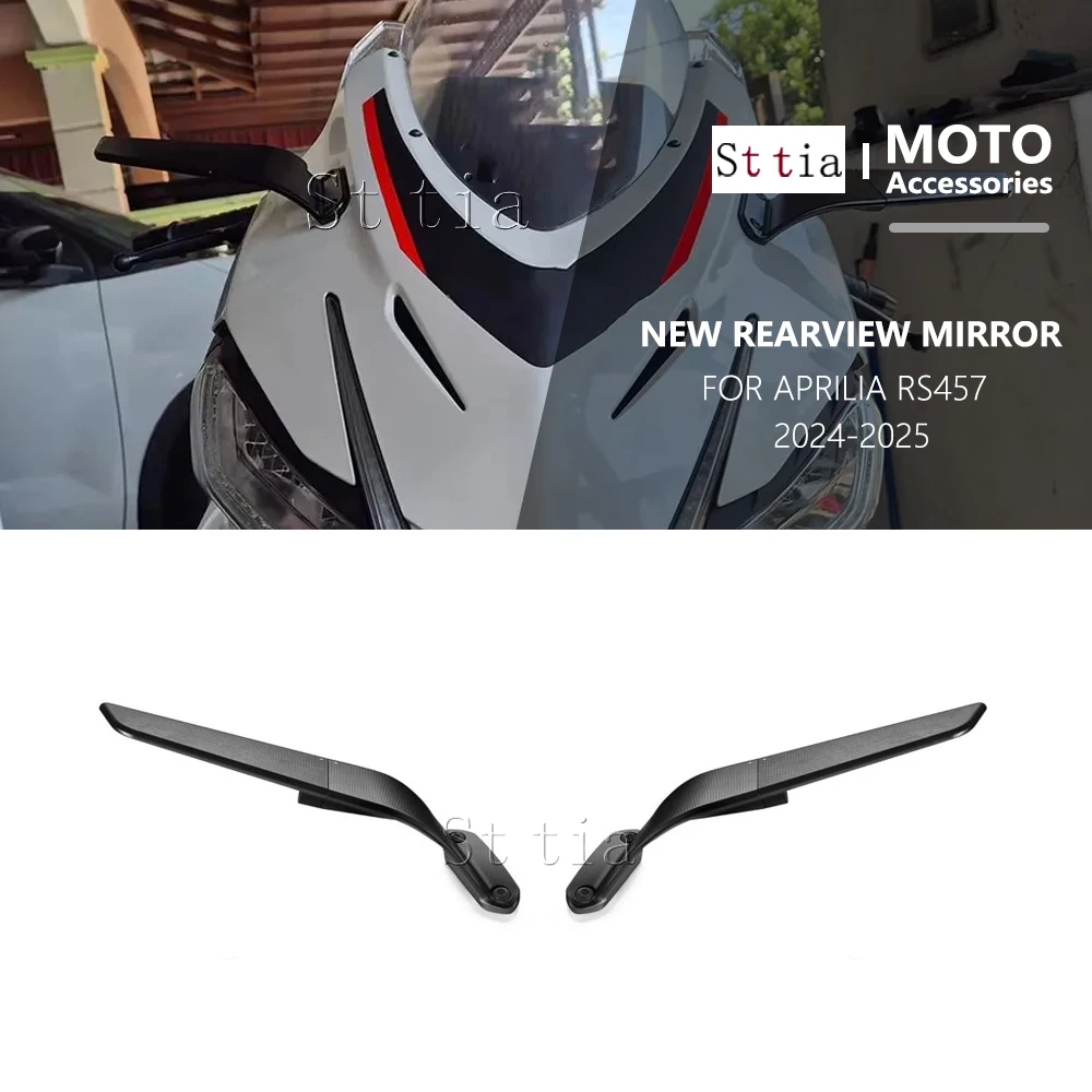 

RS457 Rearview Mirror For Aprilia RS 457 2024- Stealth Sport Winglet Mirror Kits Adjustable Stealth Mirrors