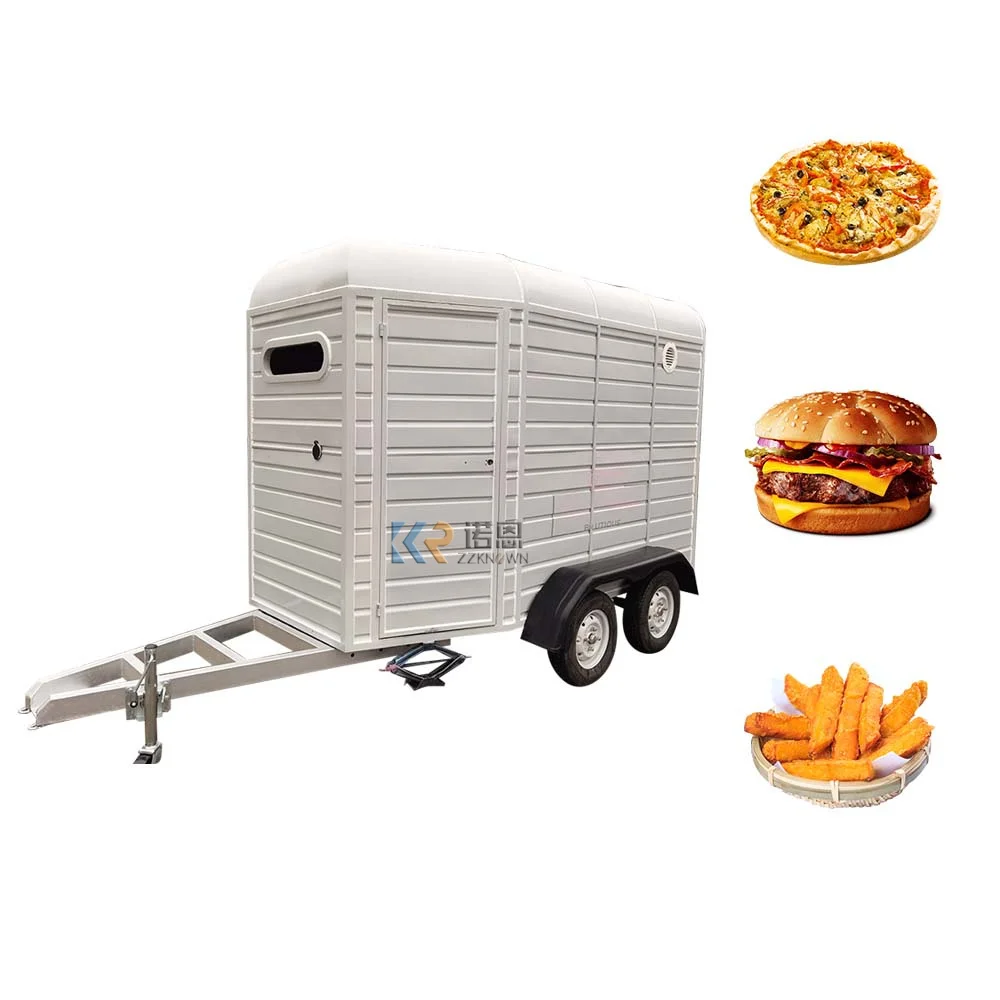 Pizza Hot Dog Cart Fast Food Truck Van Ice Cream Coffee Kiosk Custom Fully Kitchen Equipments Concession Food Trailer Vending