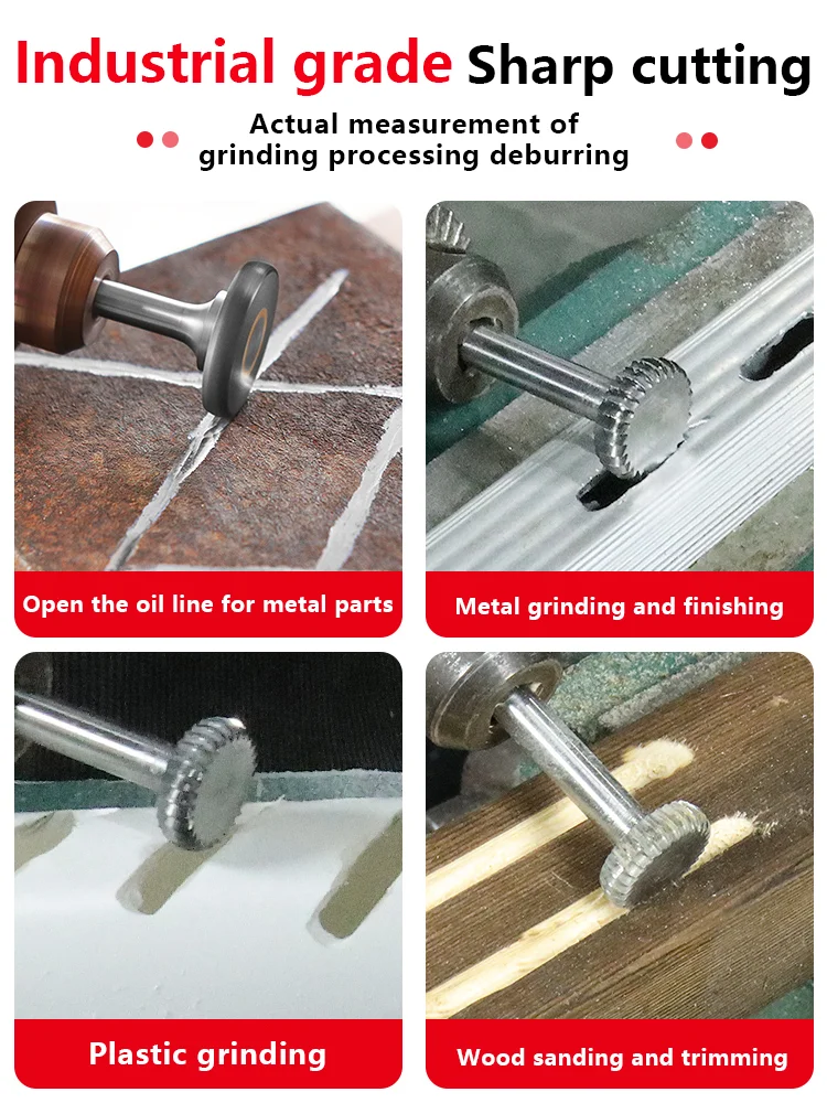 Testa di molatura in lega dura, lima rotante in acciaio al tungsteno, utensile per molatura di metalli ad arco a forma di Y, lavorazione del legno con scanalatura a T trapezoidale milli