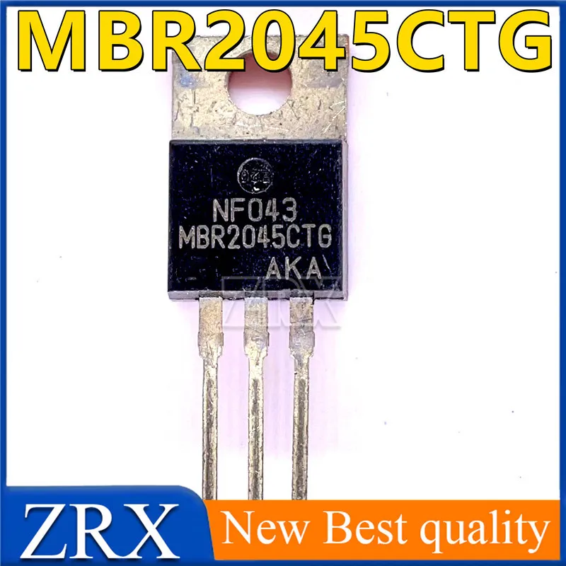 5Pcs/Lot New original MBR2045CTG 20A/45V TO-220 Schottky diode