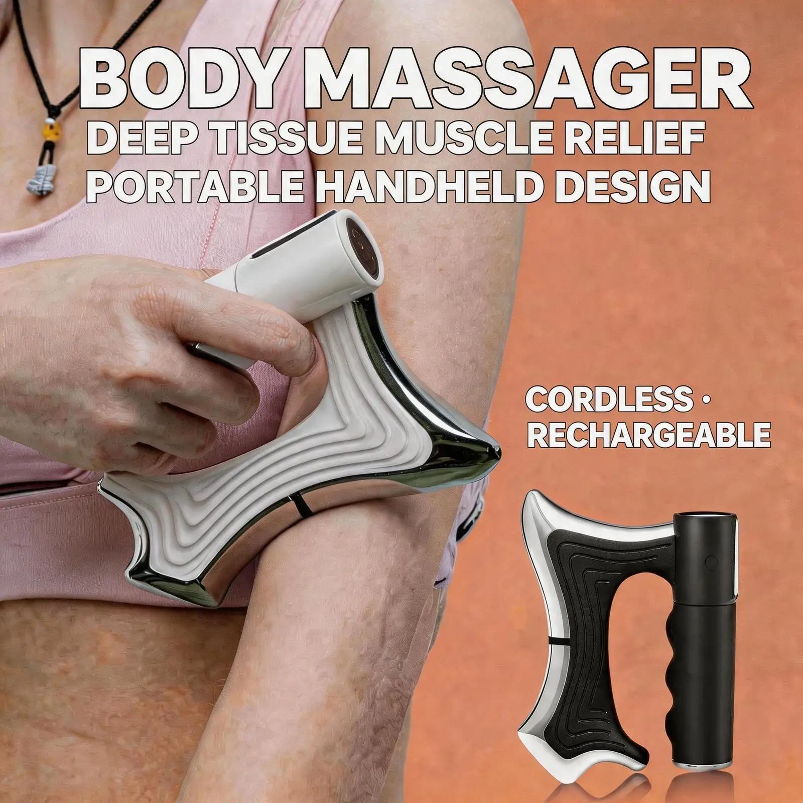 JianYouCare Electric Fascia Massager body Muscle Scraper Relaxation vibration stress relief thermal massage Kneading acupoints