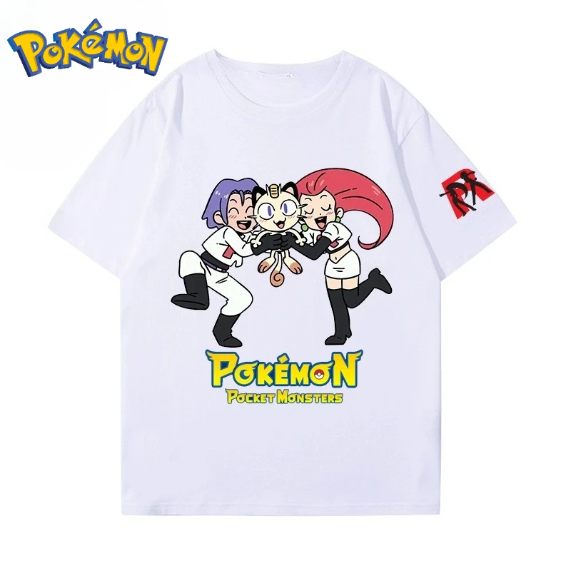 

Miniso Pokémon Psyduck Creative Team Rocket с принтом, новая футболка, летняя женская уличная футболка в стиле Харадзюку, свободный повседневный топ с короткими рукавами