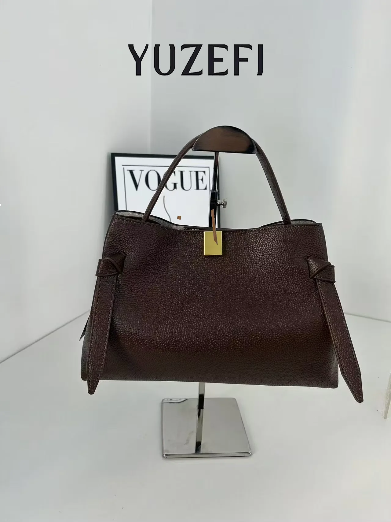 

YUZEFI Women Shoulder Bag Suede Potsticker Bag 2025 New Model Shoulder Large Capacity Matte Leather Suede Portable Messenger Bag