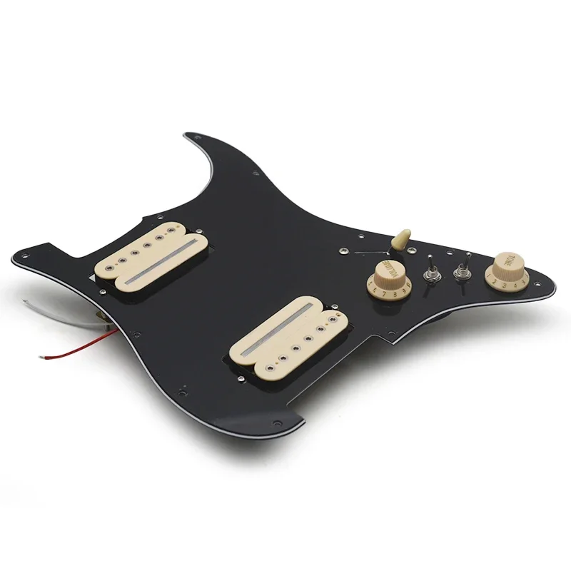 Multi Color HH-Coil Splitting Electric Guitar Pickguard Two Blade/Hexagonal Screw Style Output-7.5K/15K Loaded Prewired Scratchp