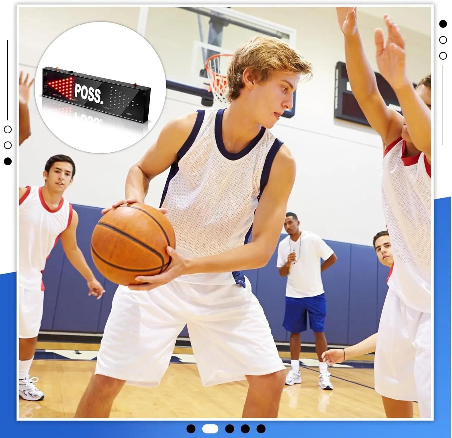 مؤشر BSN Champion لكرة السلة LED ومؤشر التوقيت، سهم التوقف الإلكتروني الرياضي #3
