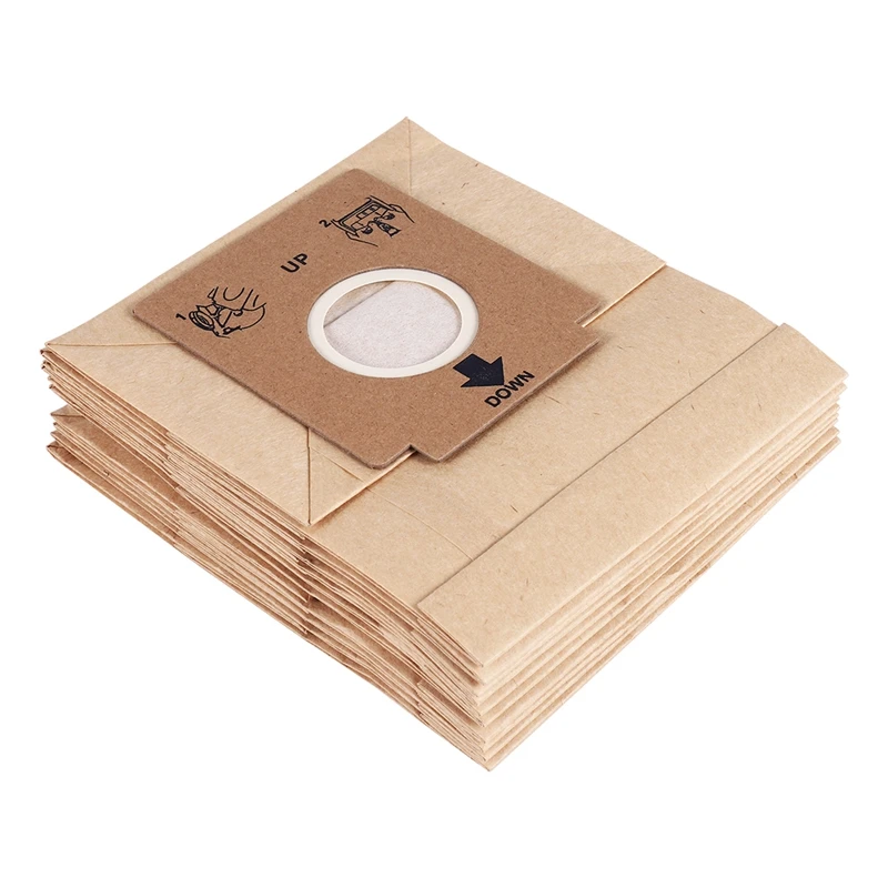 

ABSF 10 Pcs Vacuum Cleaner Kraft Paper Dust Bags Dual Filter Dust Bag Fit For Z1480 ZW1200-211 ZC1120B ZC1120R ZC1120Y ZMO1510 Z