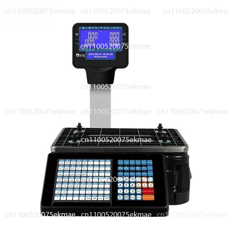 

Double barcode scale Supermarket weighing, coding scale label printing electronic cash register scale all-in-one machine
