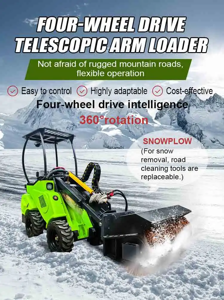 EACHAN Neuer Langlebiger CE EPA Euro 5 4WD Radlader Hydraulischer Frontlader Direkt vom Hersteller Schwerlast-Baumaschinenlader Custo – Detail 2