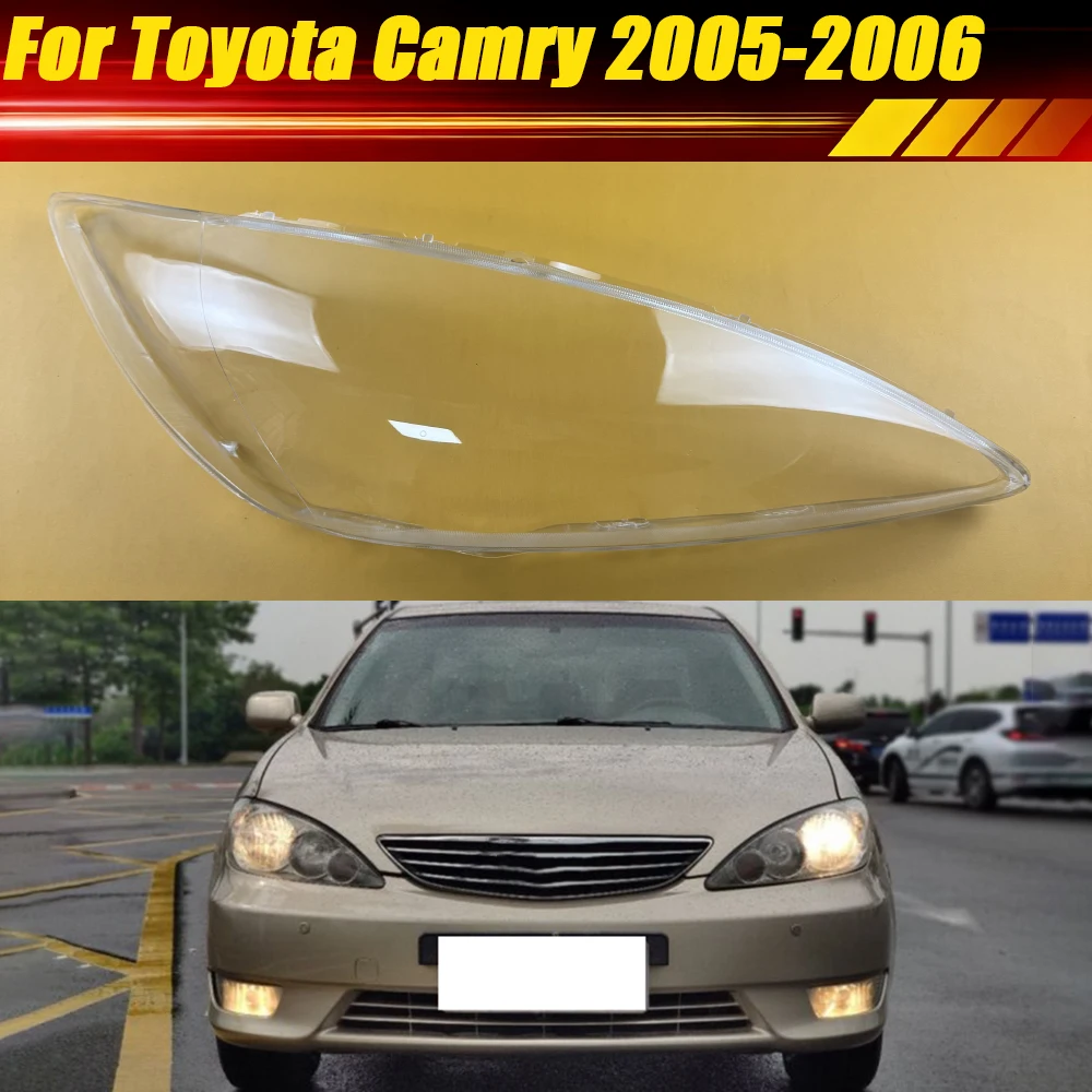 

For Toyota Camry 2005 2006 Car Accessories Headlight Lens Cover Headlamp Shell Housing Transparent Lampshade Plexiglass
