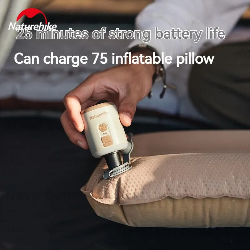 Naturehike Mini Air Pump Portable 3 In 1Multifunctional Inflatable Pump Lamp Suitable For Inflatable Tent Air Mat Pillows Sofa