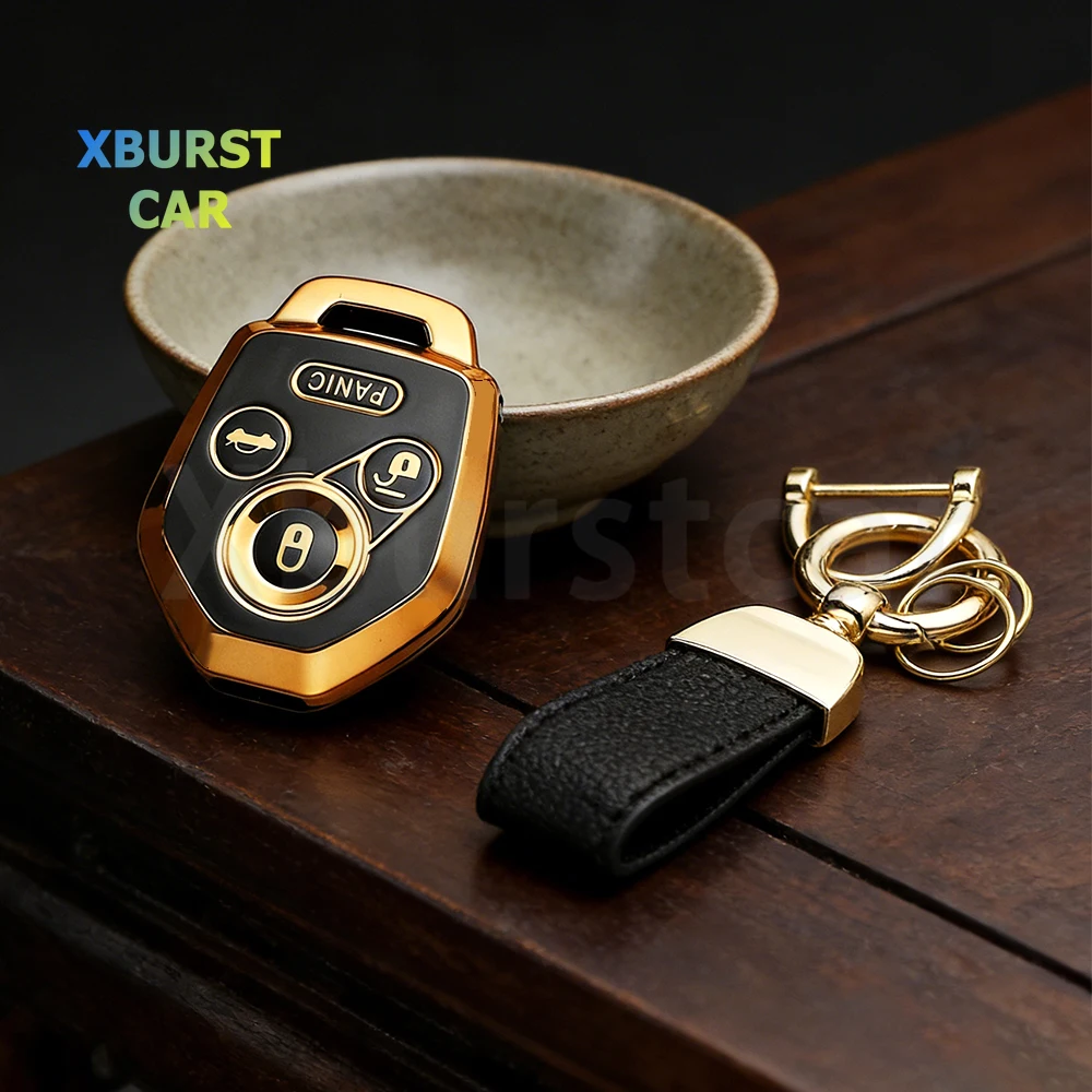For Subaru WRX Crosstrek Forester STI XV Crosst Impreza Legacy Outback Tribeca TPU Keyless Keychain Car Key Shell Fob Cover