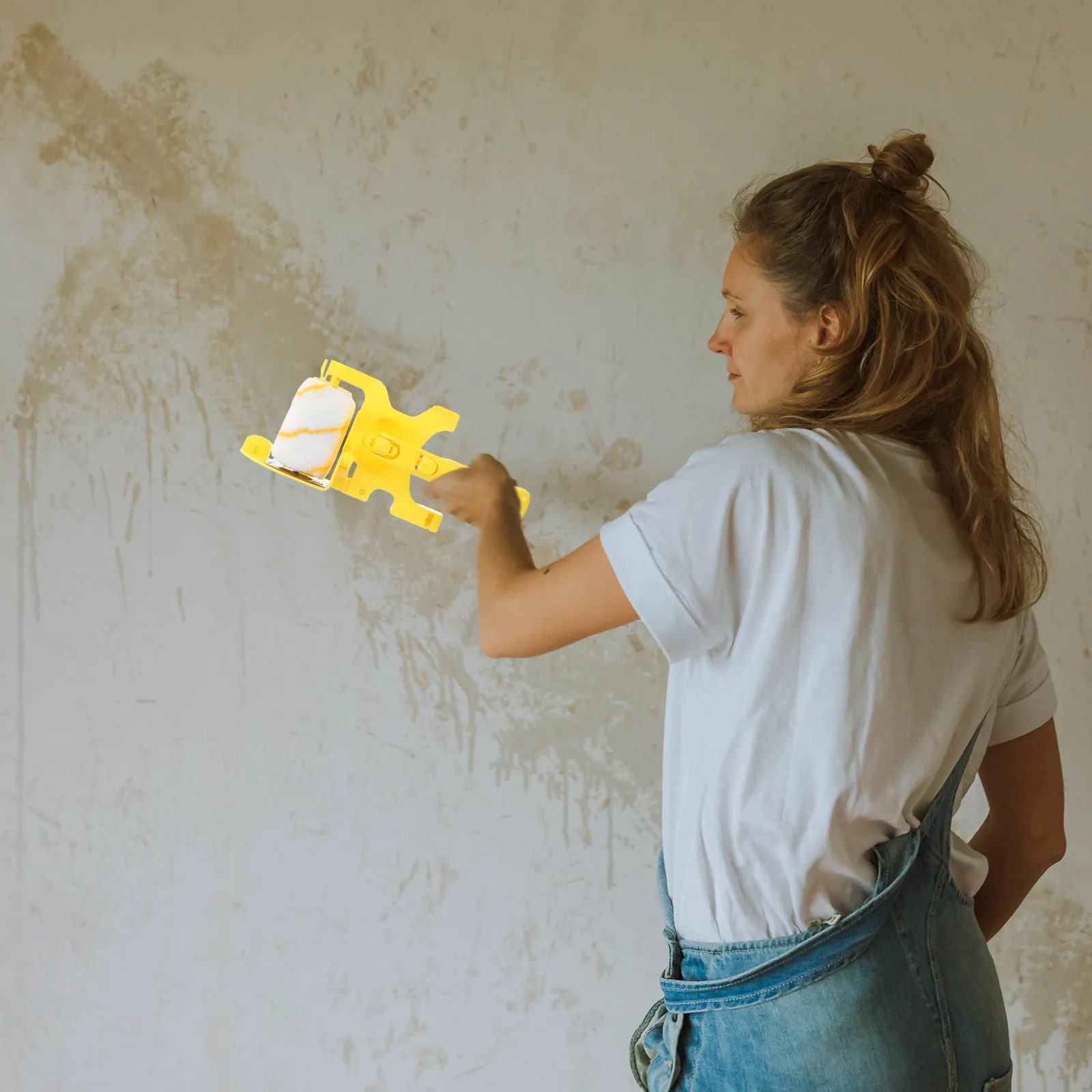 1Set Clean Cut Paint Edger Roller Brush Handheld Edge Painter Tool for Trim Corners Walls Ceilings Use Home