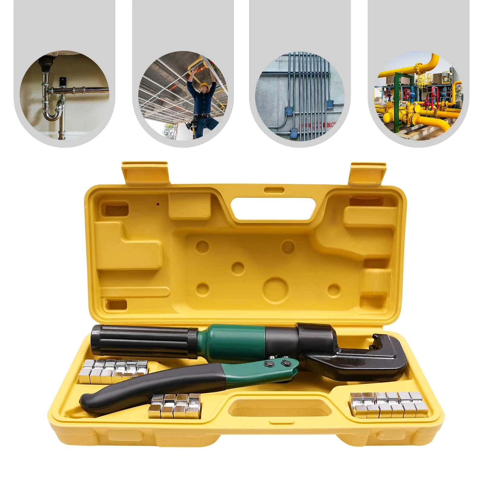 Hand Operated Hydraulic Crimping Tool Hydraulic Crimper Hydraulic Crimper with 8 Pairs of Dies