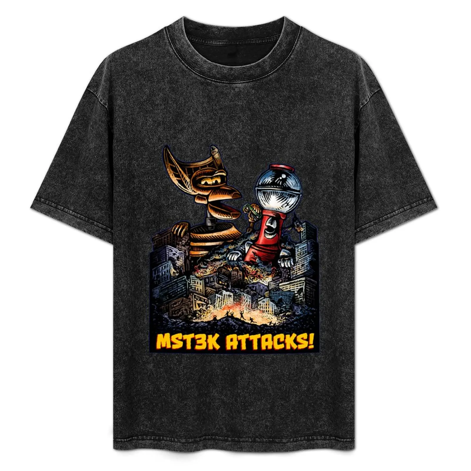 MST3K Attacks! T-Shirt sports fans basketball graphic tees mens t shirt graphic