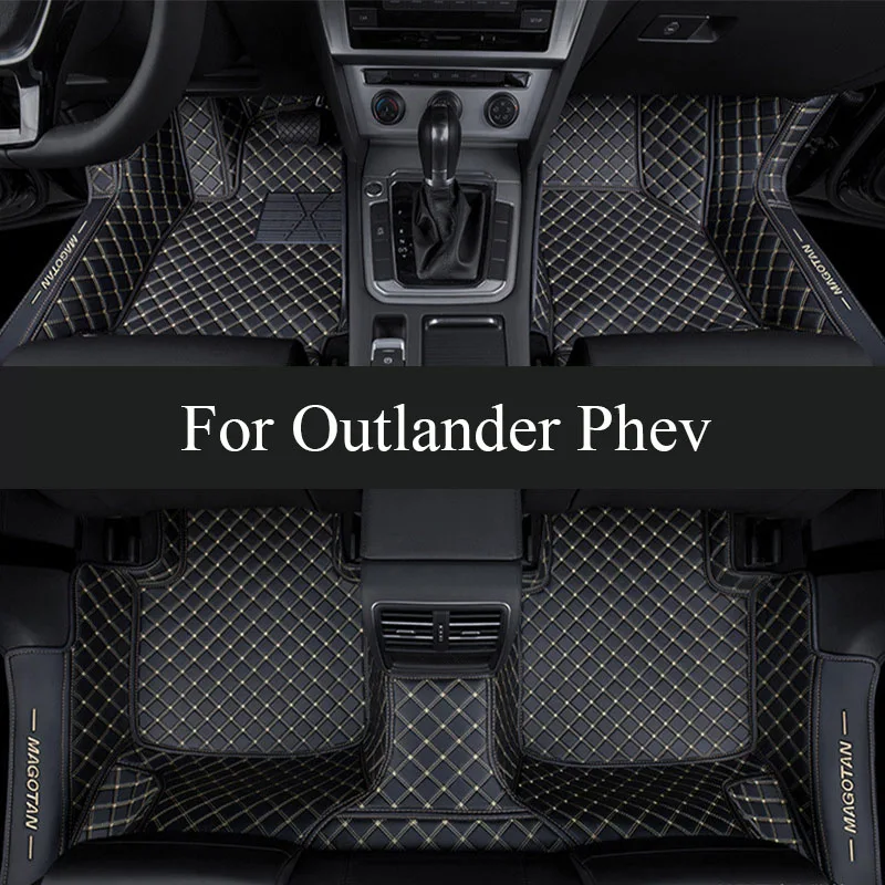 

Car Floor Mat For Mitsubishi Outlander Phev 2023 Carpet Diamond Waterproof Leather Diamond Carpet Woman Interior Auto Accessory