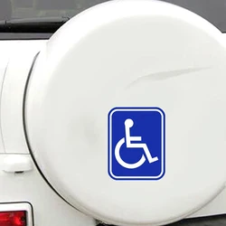 2PCS Disabled Sign Disability Mobility Parking Car Sticker PVC Decal for Auto