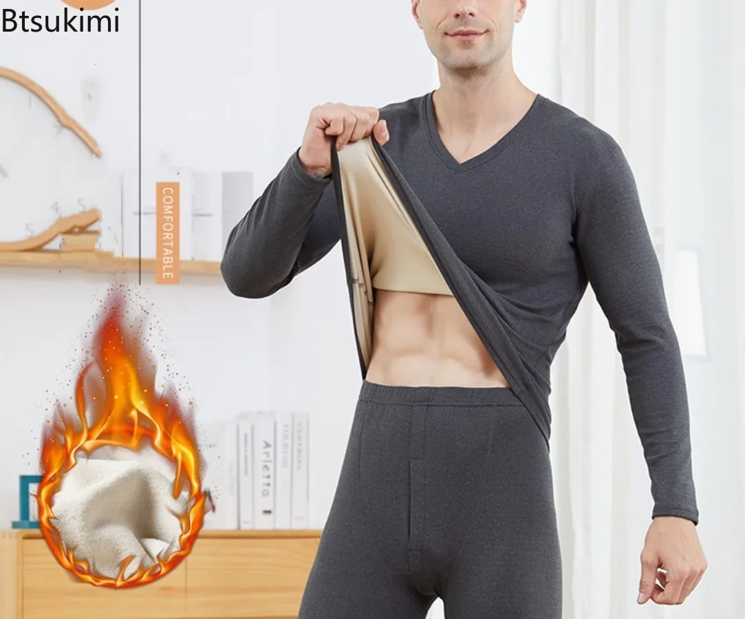 

Новые осенне-зимние мужские комплекты термобелья, сохраняющие тепло, комплекты джинс, удобные утепленные пижамы, мужское нижнее белье, комплекты из двух предметов