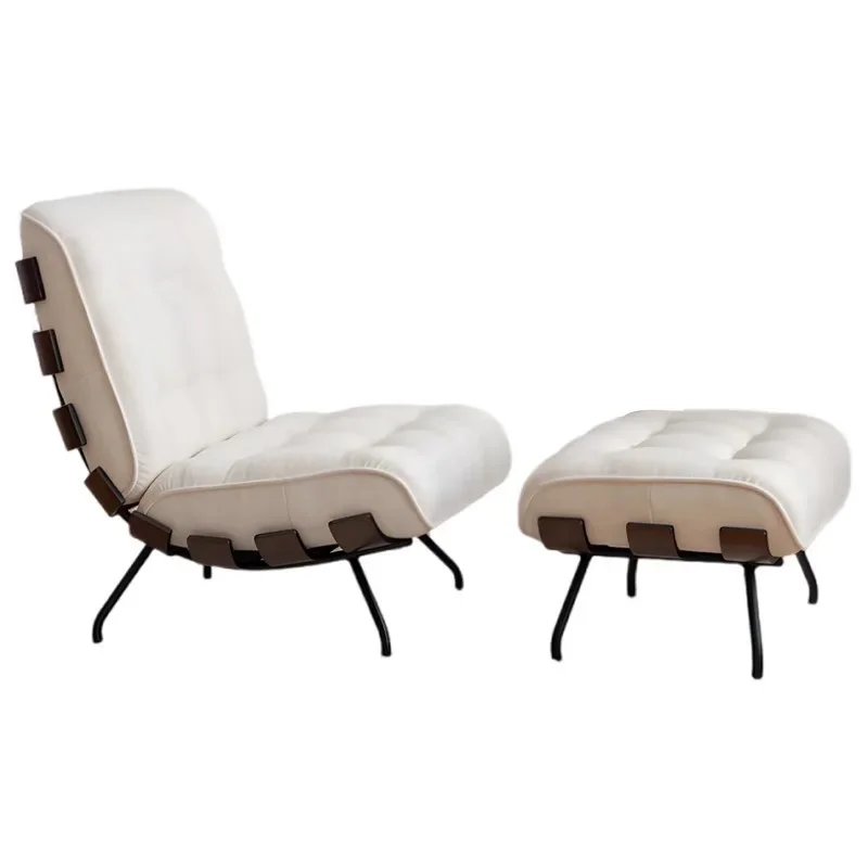 Italian single sofa chair home living room bedroom leisure retro sofa minimalist sofa design practical