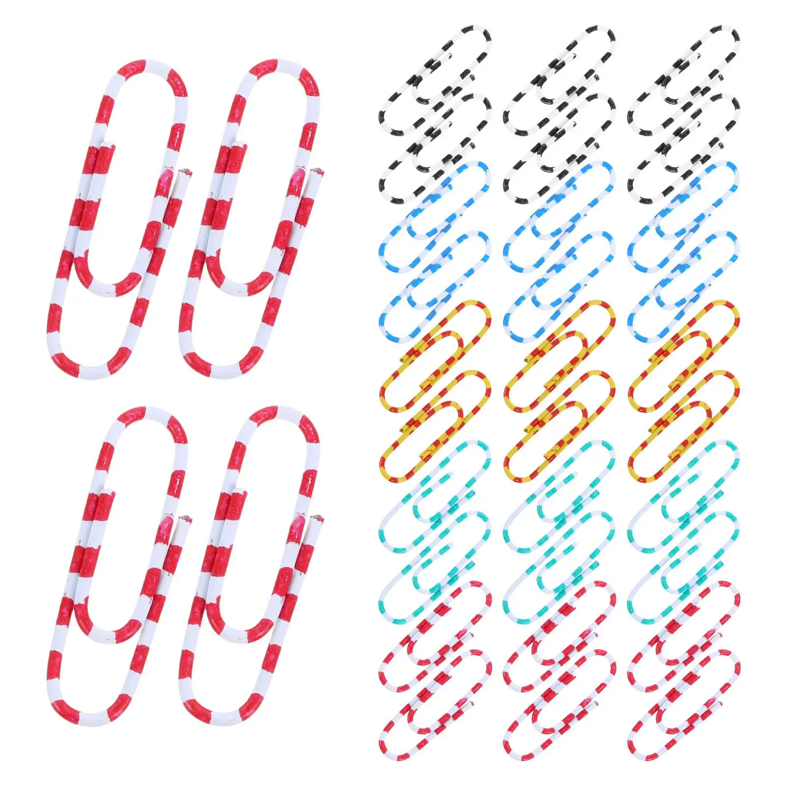 100 Pcs Big Paper Clips Color Binder Assorted Sizes Large