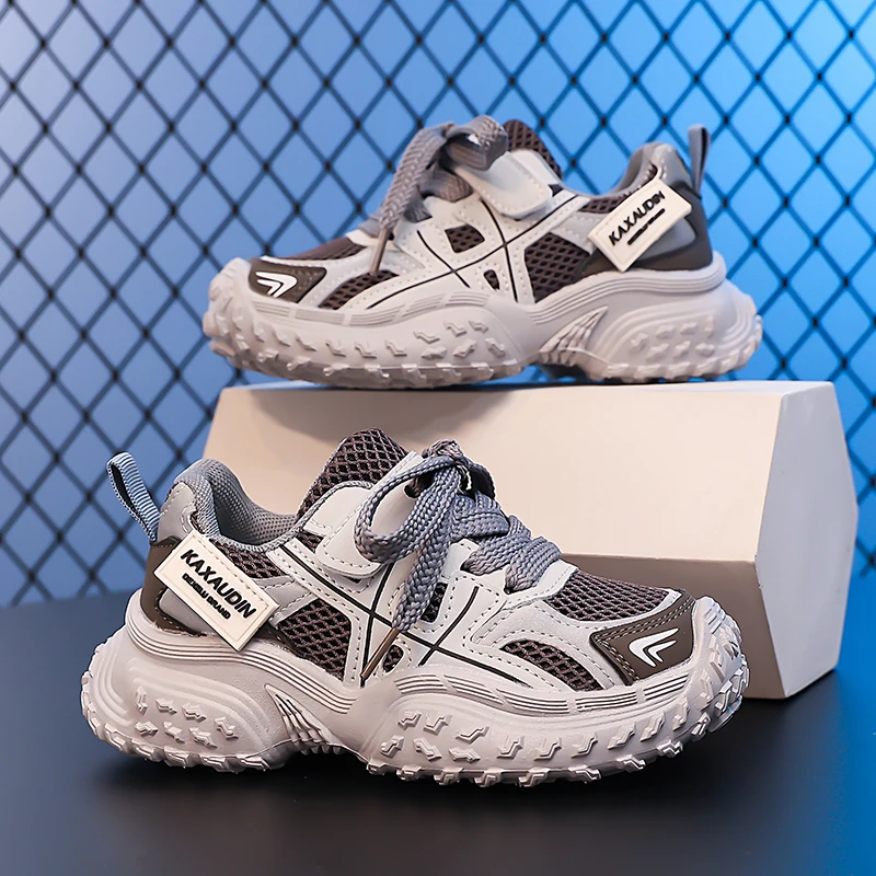 

Single Net Children's Shoes Boys Sneakers Summer Breathable Non-slip Surface Girls Casual Tennis Sports Running Outdoor Shoes
