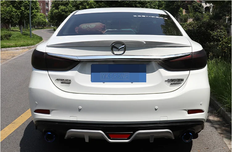 Rear Trunk Lid Car Spoiler For 2014-2022 Mazda 6 ATENZA Glossy Black ABS Plastic Material Accessories Parts