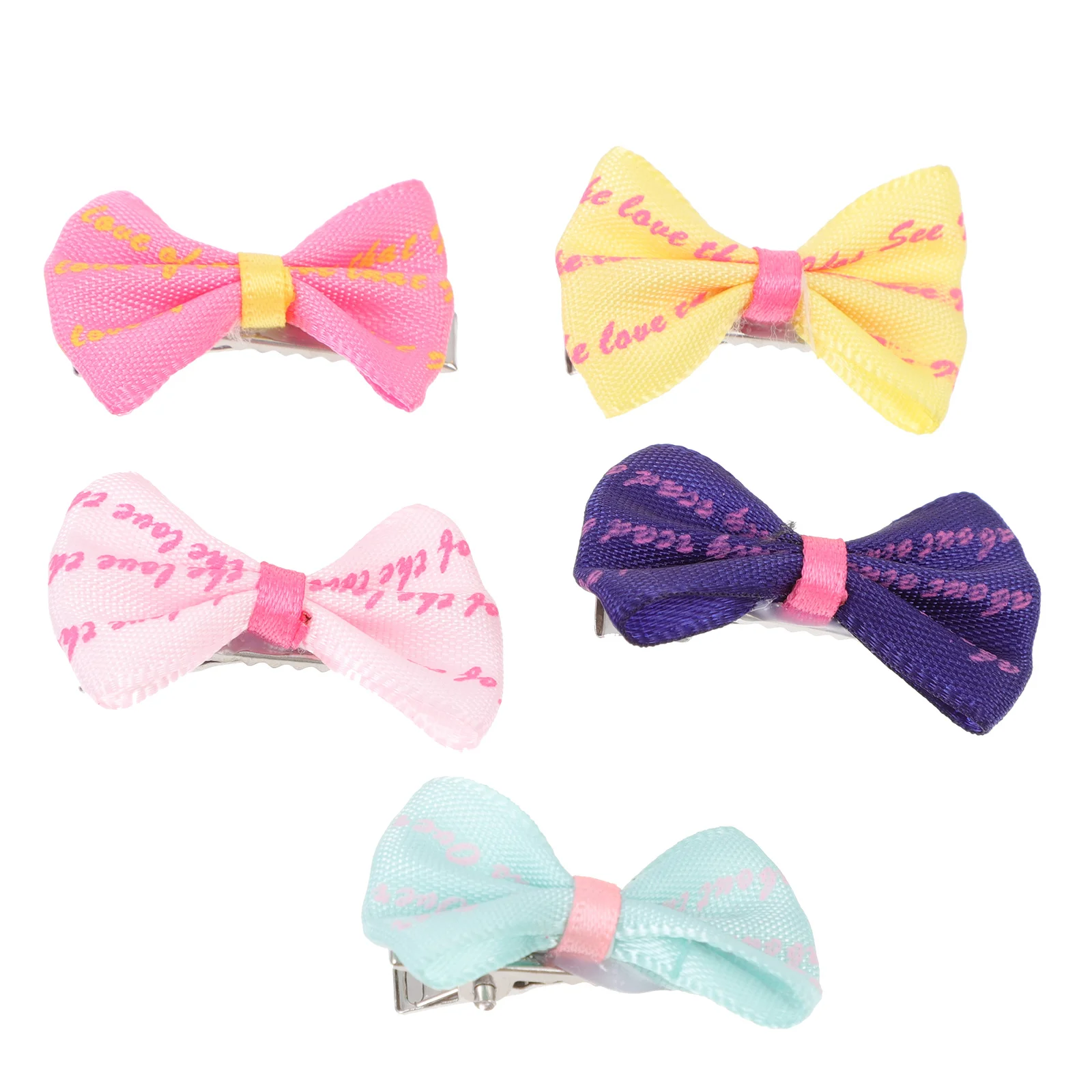 

10Pcs Bowknot Hair Clips for Pet Dog Cat Decorative Hairpins to Keep Hair in Place Stylish Pet Headwear Supplies