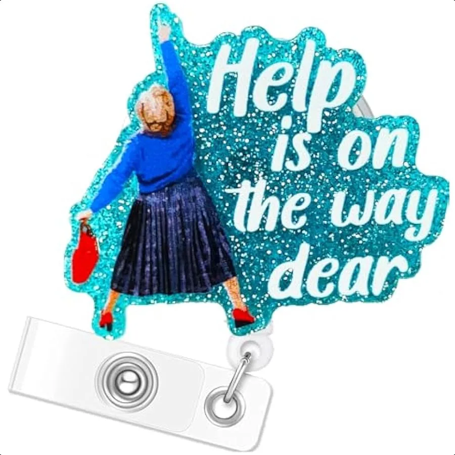 المساعدة على الطريق عزيزي شارة بكرة EMT EMS المسعف شارة بكرة مضحك Mrs Doubtfire شارة بكرات لمكتب المعلم RN CNA Wor #1