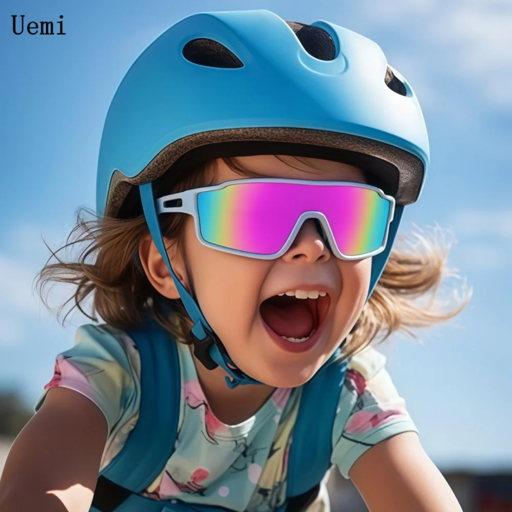 Kids Baseball Polarized Sunglasses, Sports Sunglasses for Boys Girls 6-14 Youth Sun Glasses for Cycling Running