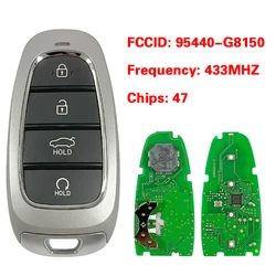 CN 020247   Aftermarket 4 przyciski inteligentny zdalny klucz bezkluczykowy rynek europejski 433 MHz 47 Chip FCC 95440-G8150 dla Hyundai Azera 2022