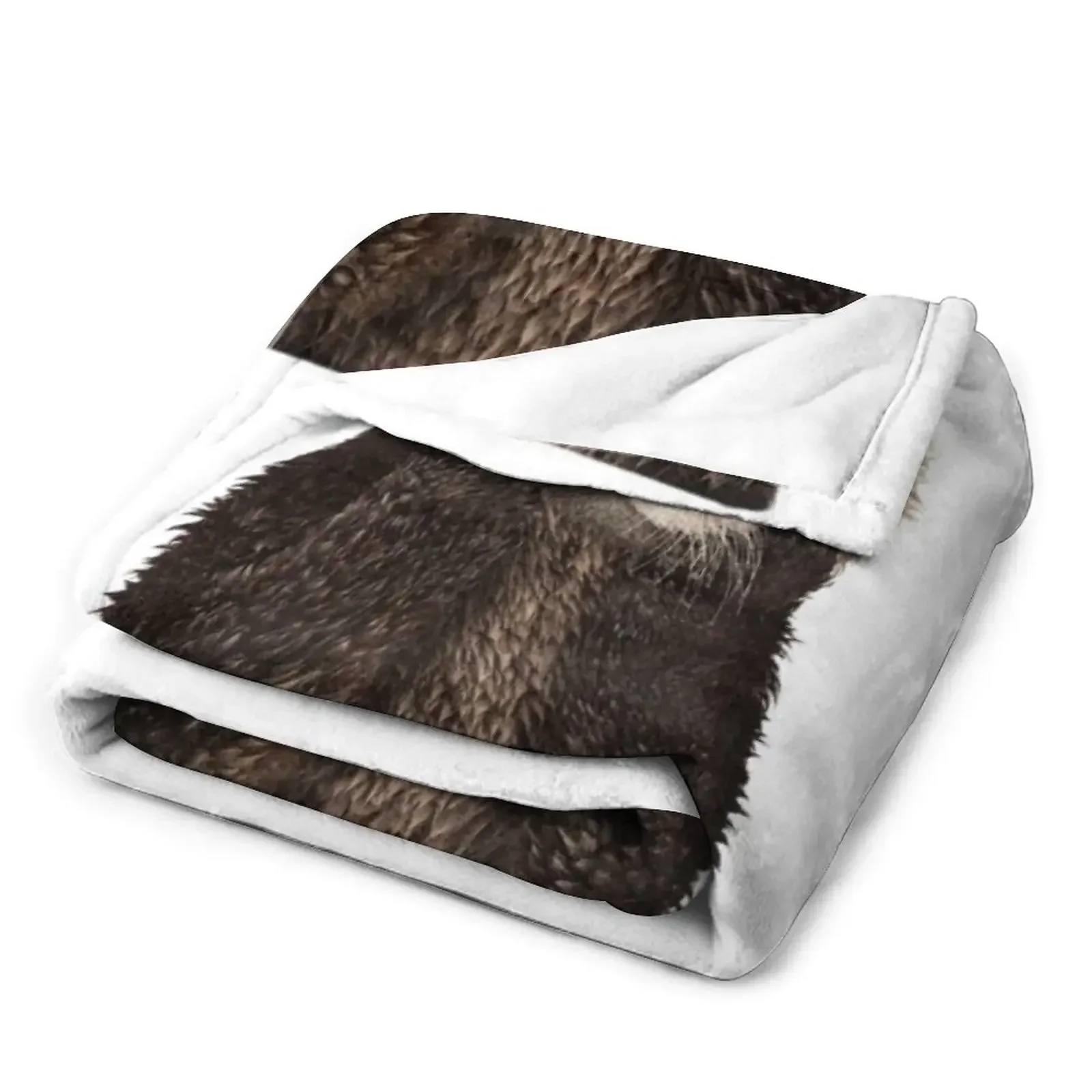 Otter Throw Blanket Warm Bed linens Moving for sofa Blankets