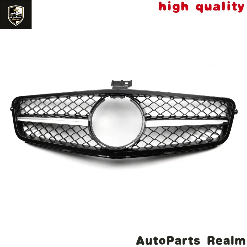 New Products Are Selling Fast.Accsori Grill S Plastic Gloss Black Silver Car Front Grille High Quality